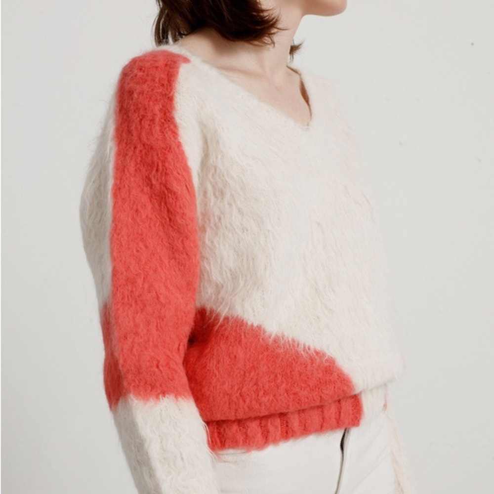 Rachel Comey “Mo” V Neck Mohair / Alpaca Sweater XS